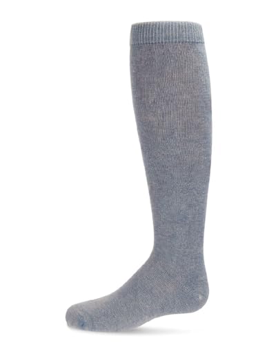 MeMoi Girls' Acid Wash Cotton Blend Knee High Socks