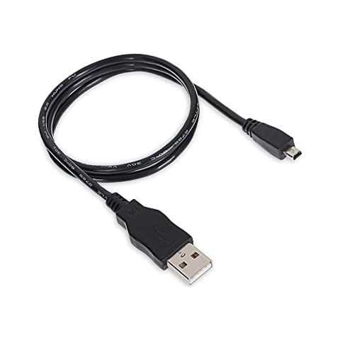 Praktica USB-A 2.0 to 8 Pin Mini USB Cable - Black, 0.5m (Fits Z250 & WP240) Cover