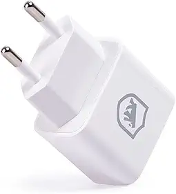 Gshield Carregador de Parede Universal Flex 12W com 2 portas USB A Compatível com Celular e Tablet, Branco