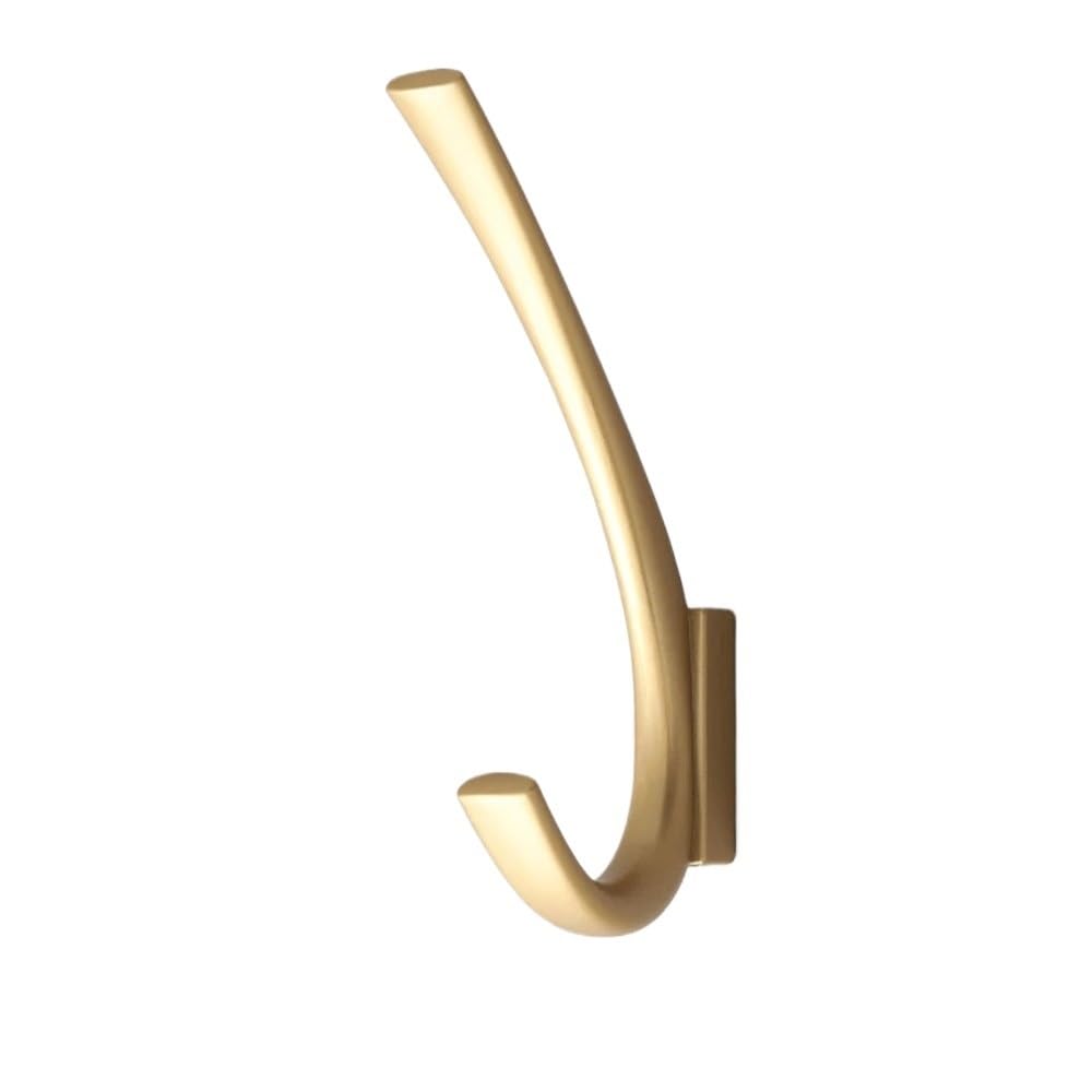 YQINQIN83B Coat Hangers Hook Wall Hanging Bedroom Golden Black Zinc Alloy Cabinet Keychain Hanger Bathroom Accessories for Bedroom(Gold)