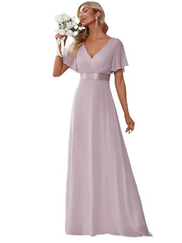 Ever-Pretty Abito Cerimonia Donna a V Linea ad A...
