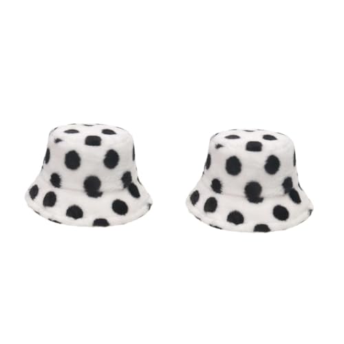 Chapeau bob en peluche chaud lot de 2 bonnets anti-froid pour femme