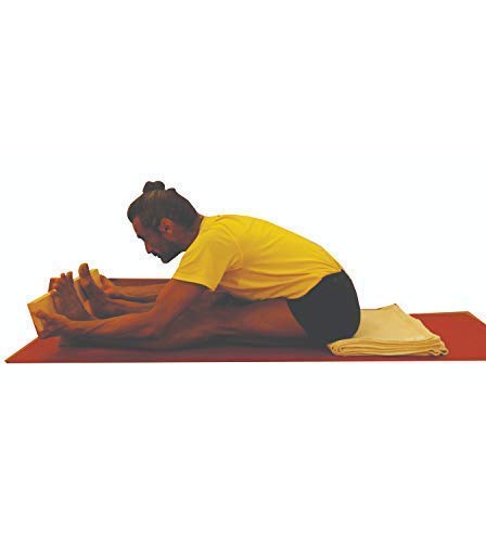 MeFree Wooden Yoga Slanting Plank | Solid Pinewood & Slip-Resistant | Inclined Yoga Prop for Proper Posture | 61 × 9.4 × 3 cm (Brown) 4