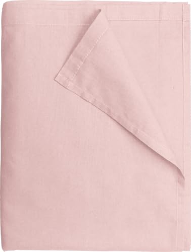 Drap Plat 240x300 cm Rose poudré - 100% Coton 57 Fils