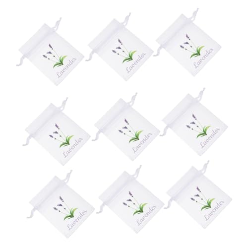 OUNONA Mesh Drawstring Pouches 50pcs Empty Sachet Bags for Lavender Flowers Dried Lavender Closet Storage Aromatic Organizing