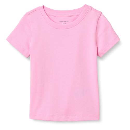 Amazon Essentials Camisetas de Manga Corta Niña, Rosa, 6-7 años