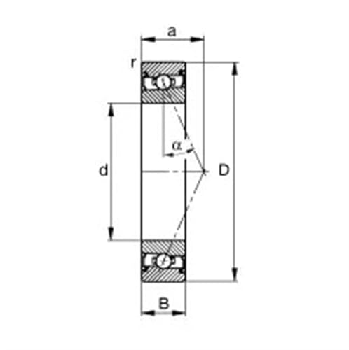 Roulement à contact oblique 7008 2RZ P4 anti-vibration pour broche CNC - 5