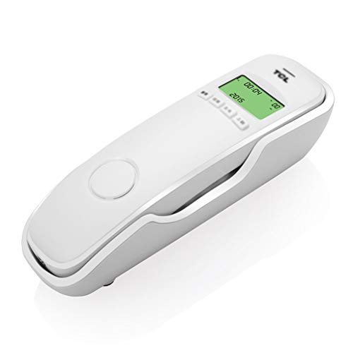 Telefon Festes Telefon, Brotbackautomat für zu Hause, an der Wand befestigtes Telefon mit Anruferkennung (Farbe : Weiß)