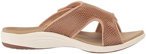 REVITALIGN Women's Comfort Slide Sandal, TAN, 9 Wide | Image 5