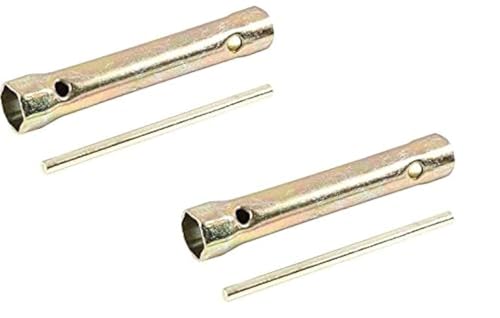 Young Wolf 2Pcs Dual Ended 16mm 18mm Ignition Spark Plug Spanner Wrench Socket Length 15cm