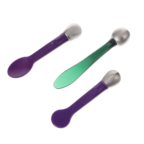 Healvian 3 piezas Cucharas para Crema de Ojos y Masaje Facial Herramienta Cosmética para Mejorar Absorción Reducir Bolsas y Arrugas Accesorio para Cuidado de