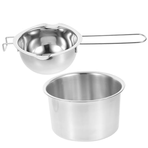 Crisol de acero inoxidable de 2 piezas ideal para crear tus propias velas aromáticas en casa 2