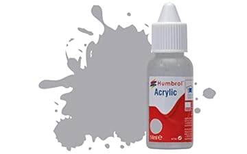 Humbrol Acrylic paint No.166 Light Aircraft Grey - Matt, 14ml