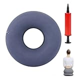 Materiale: l'interno del cuscino rotondo ortopedico è realizzato in materiale PVC di alta qualità, morbido con superficie in pelle scamosciata, durevole, anallergico e confortevole.
