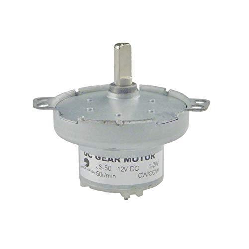 CHANCS JS-50 DC-Getriebemotor 12V DC 50RPM D-Wellen-Synchronmotor Pkw-Verschiebekopf-Lüftermotor