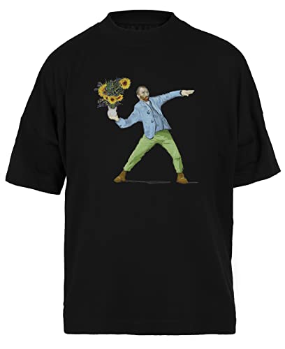 T-shirt Van Goghsky Noir grand format pour un look streetwear urbain au quotidien