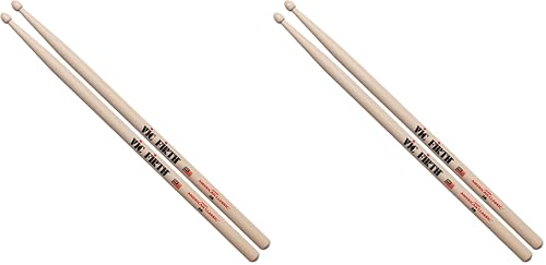 Vic Firth American Classic 2B baguettes de batterie en bois de hickory lot de 2