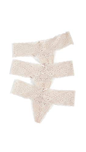Skarlett Blue Women Obsessed Thong 3-Pack (Cashmere, Medium)