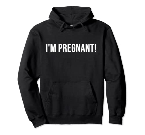 I'm Pregnant Lesbian Pregnancy Announcement Baby Reveal Meme Pullover Hoodie