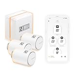 Netatmo Pack Termostato Inteligente + 3 Cabezales Termostáticos Conectados e Inteligentes, WiFi, Control Remoto vía App, Compatible con Calefacción Individual, NBU-NTH-Nav-EU.