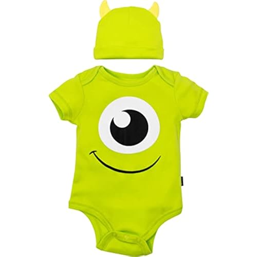 Disney Cosplay Baby Bodysuit and Hat Set Newborn to Infant Sizes (Newborn - 24 Months)