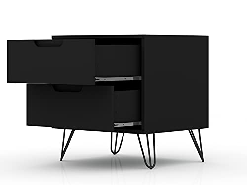 Manhattan Comfort Rockefeller Mid Century Modern Nightstand Set #TOP16