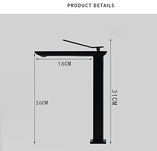 Grifo de latón cepillado para baño mezclador de agua sobre encimera de diseño 6