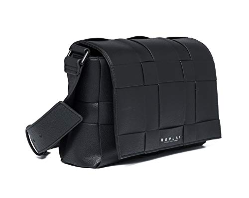 REPLAY Fw3106, Borsa con Manico Donna, 098 Nero