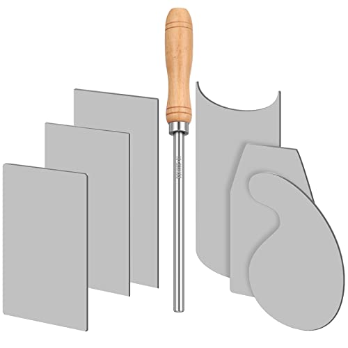 Therwen 6 Pcs Scraper Set with Burnisher
