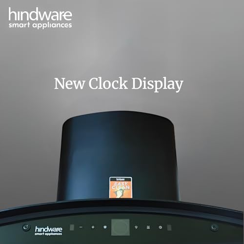 Image of Hindware Smart Appliances | CELESIA BLDC 90 | Suction 1600 m /hr* | BLDC Motor | Filterless, Auto Clean Wall Mounted Chimney | Made in India | 12 Yrs Warranty on Motor & 3 Yrs on Product