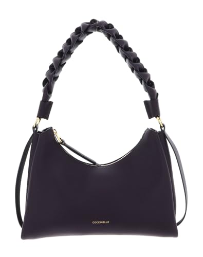 Sac à épaule Coccinelle Boheme Grana en cuir prune, le sac hobo élégant au quotidien.