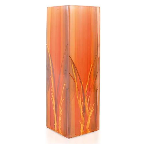 Angela - Jarrón de Cristal, tamaño único, Color Ocre Cover