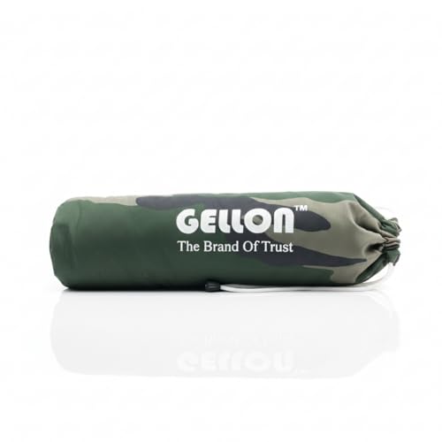 Image of Gellon Bottle Cover In Umbrella Cloth For 750 ML, 1 L to 1.5 Litre Water Proof Drawstring Closer For Travel, Hiking, Office & School Kids In Black Color (Dark Military)