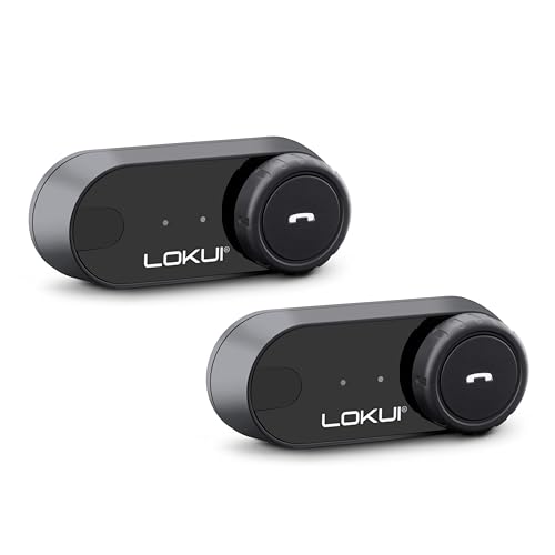 Midland - Interfono Moto Bluetooth Coppia K30 Auricolari Casco Moto Universali e Impermeabili Portata 800m per 2 Persone Batteria 10H Cancellazione Rumore DSP Altoparlanti Hi-Fi e Microfoni