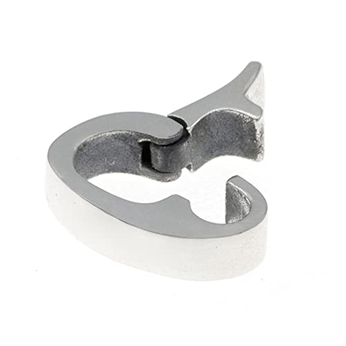 Silver925 バチカン クリッカー ペンダント横向き防止 刻印内側ver パーツ リング 通す シルバーパーツ 取り外し ペンダントパーツ シルバー925製 銀 アクセサリー スターリングシルバー SILVER 刻印あり (燻し加工あり)