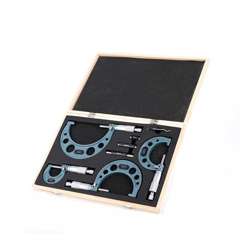 Calibrador mecánico 4 piezas 0-100mm con estuche miniatura 1