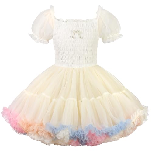 JerrisApparel Girls Tutu Tulle Dress Birthday Party Ball Gown Pageant Dress Outfit