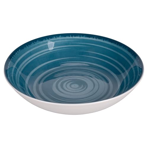 Set 6 Piatto fondo in porcellana Ø20,5 cm, Baita Acqua