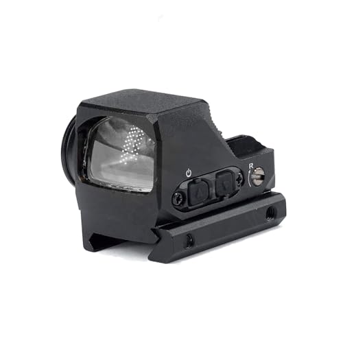 R-X 1x24mm Green Dot Sight w/fibra ottica mirini posteriori Glock Mount & Picatinny Rail Mount per pistola da caccia pistola, Shake Awake