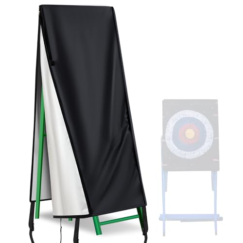 Vincreem Axe Throw Target Game Set Cover with Split Zipper Waterproof Throw Target Cover for Indoors Outdoors Steel Frame Axe Throwing Game for Backyard Accessories