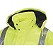Northern Tool+Equipment Work King Men's Class 3 High-Visibility 3-in-1 Bomber Jacket with Reflective Material, Lime, Medium