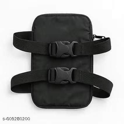 Image of Rhythm Universale Mobile Holder /Stand /Mount Pouch for Scooters Scooty Activa Jupiter EV's | X1 Model (Pack of 1 pcs) Colour Black Cover