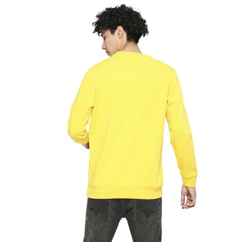 Image of Spykar Men's Cotton Blend Round Neck Sweatshirt