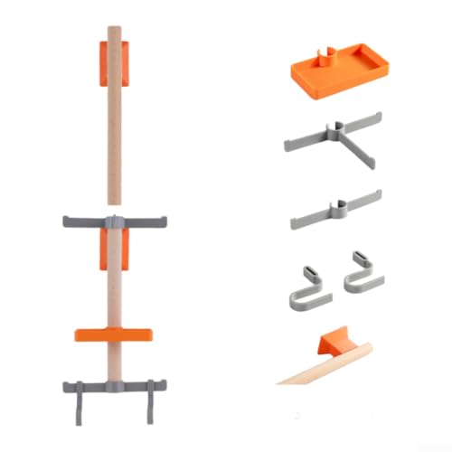 Soporte vertical de bicicletas para ahorrar espacio en pared con estantería deslizante ABS 6
