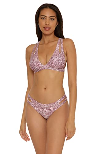 BECCA by Rebecca Virtue Print Play Cut Out Bikini Top