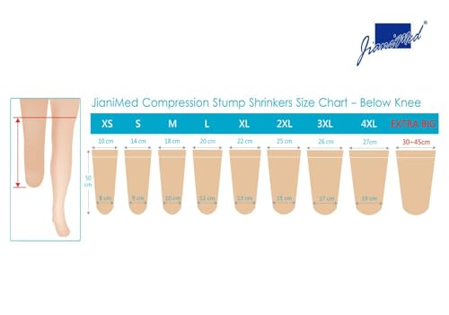 Image of Prosthetic Stump Shrinkers-Below Knee, 50cm, Compression, Amputee Socks, 20-30, Daily use, Taiwan Excellence M
