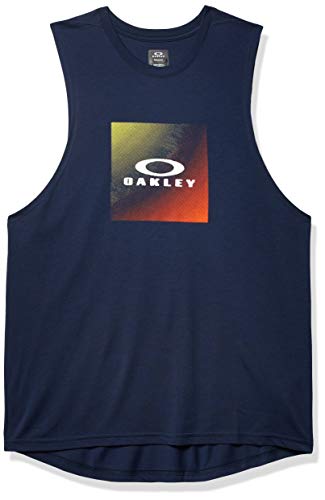 Oakley Men's Hologram Tank Top, Black Iris, XL