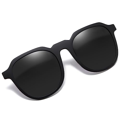 Clip-on Sunglasses Polarized TR90 Frame Anti-Glare Driving Glasses for Prescription Glasses 8848