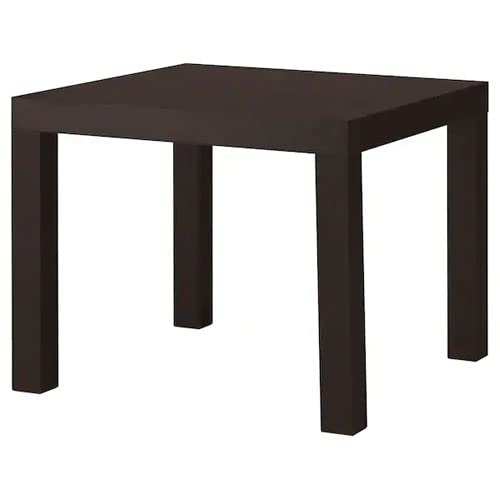 Lack Side Table for Using in Living Room, Bed Room 55X55CM (Black-Brown)