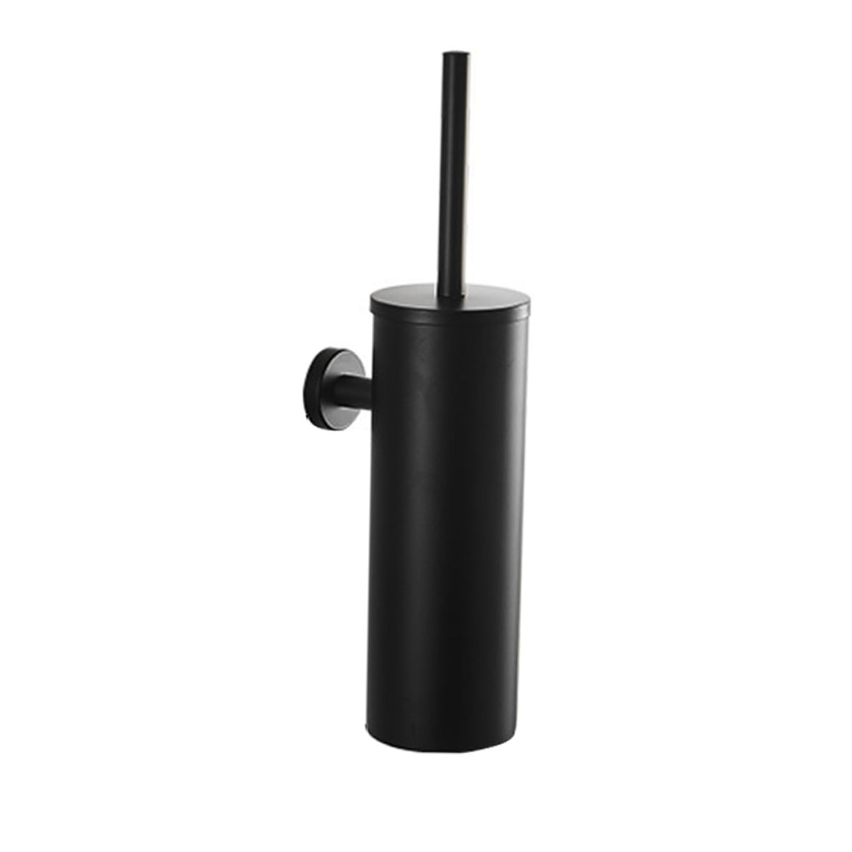 Brosse WC noire de qualité supérieure Gadpiparty à support mural et poils denses